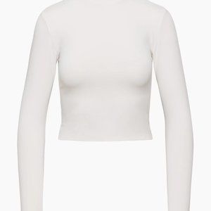 Baton mock neck long sleeve. Never worn size L (off white with slight hue pink)